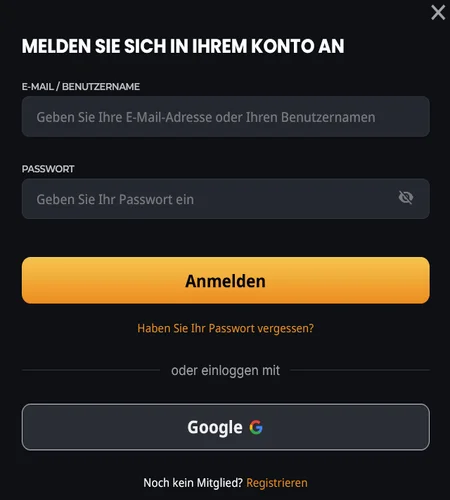 instant casino login